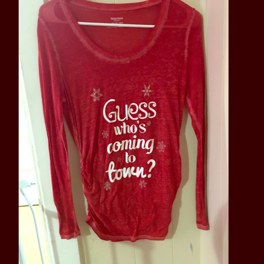 “Guess who’s coming to town?” Maternity Shirt